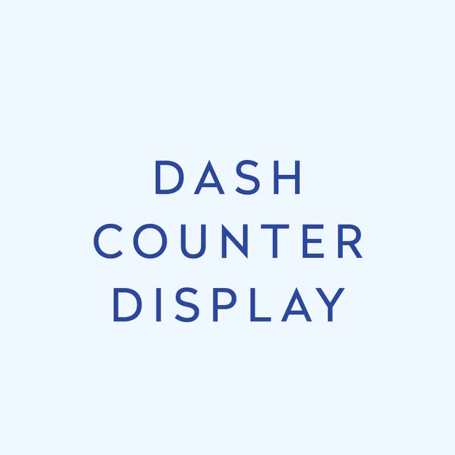 DASH Water Counter Display Présentoir Comptoir
