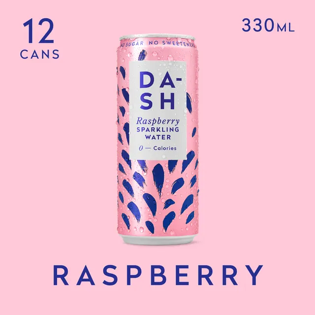 DASH framboise eau pétillante sans sucre